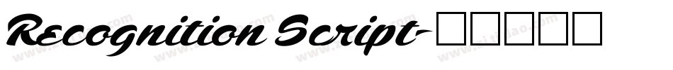 Recognition Script字体转换